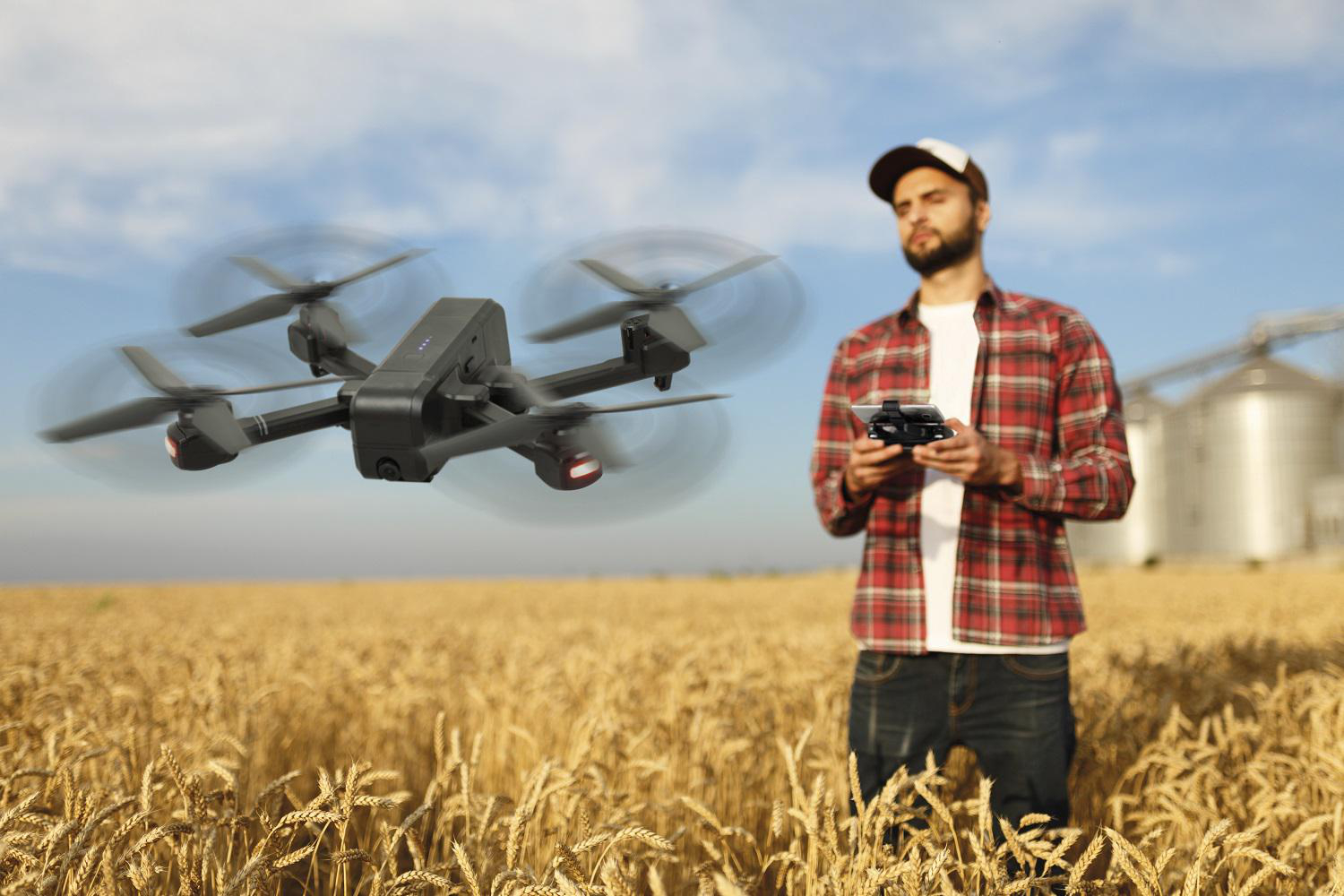 ROLLEI Fly 100Pro faltbare Drohne mit GPS, Schwarz