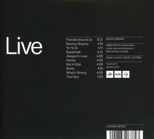 A Certain Ratio - Live Loco At Studios (CD) - (Ltd.CD) Mill Hope ACR