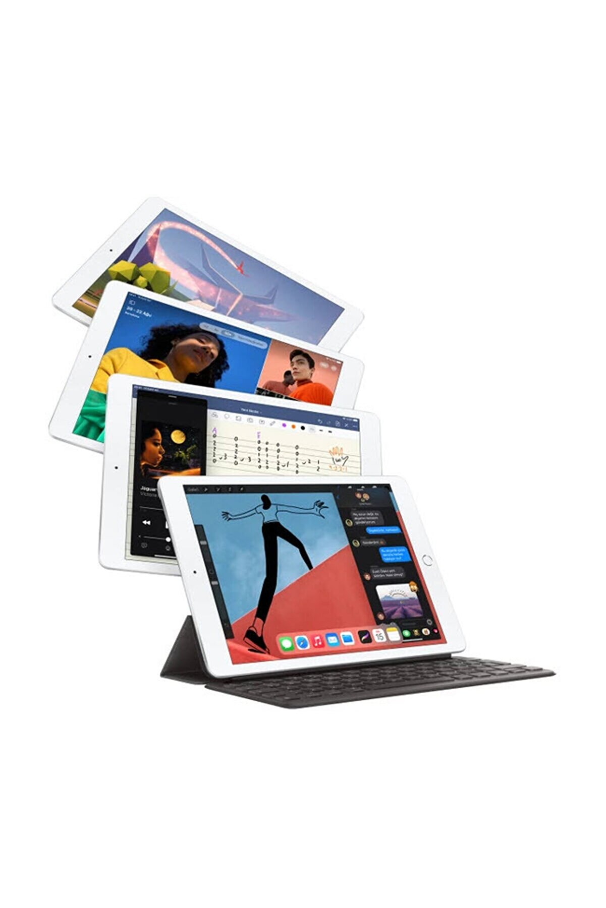 APPLE 8. Nesil iPad Wi-Fi+Cellular 10.2" 32GB Tablet Uzay Grisi MYMH2TU/A