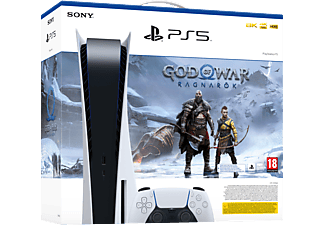 PlayStation 5 + God of War Ragnarök Bundle - Console de jeu - blanc/noir