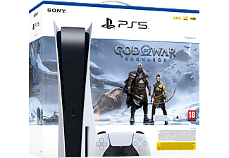 PlayStation 5 + God of War Ragnarök Bundle - Spielekonsole - Weiss/Schwarz