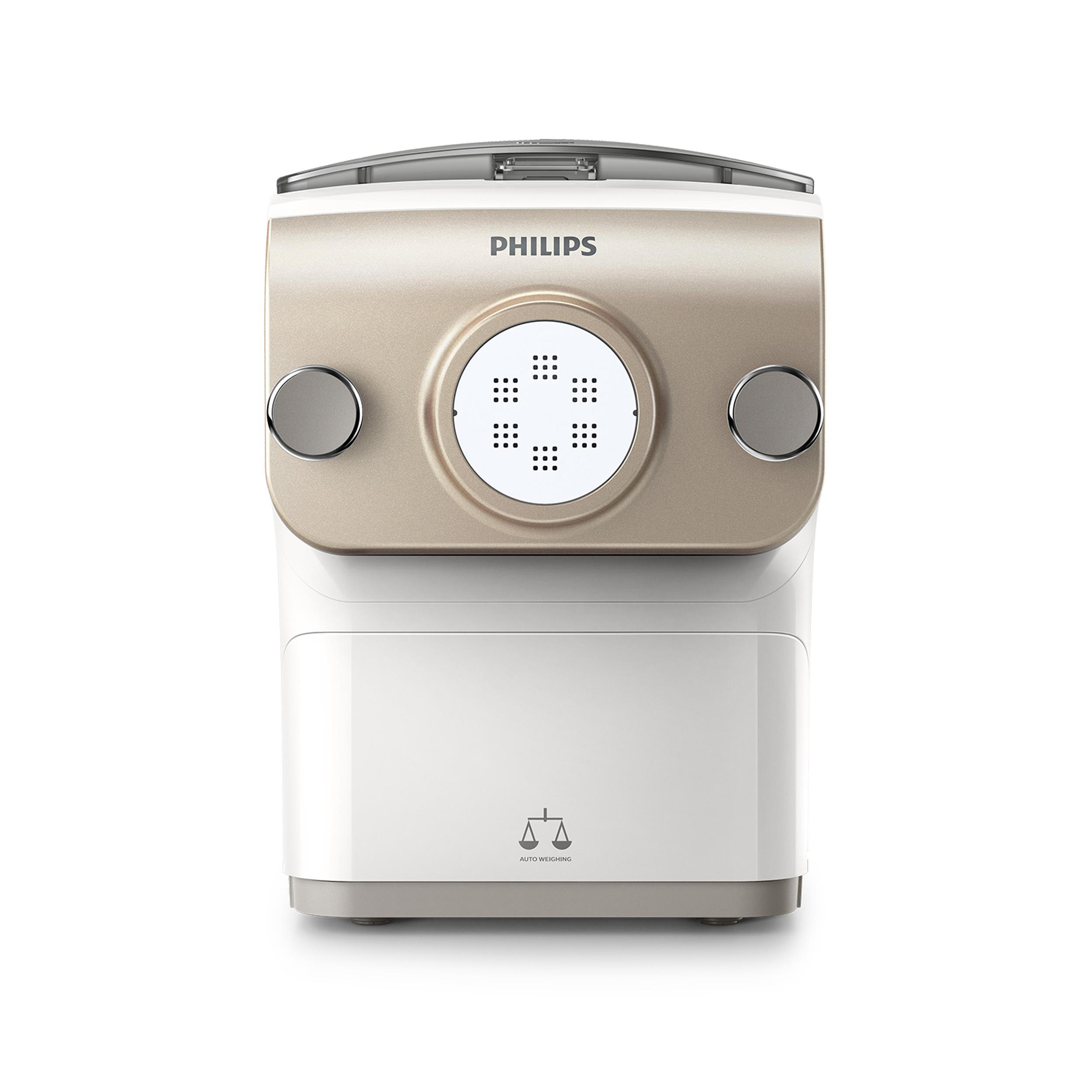 PHILIPS HR2381/05 Avance 6 Aufsätze, Nudelmaschine Weiß/Champagner