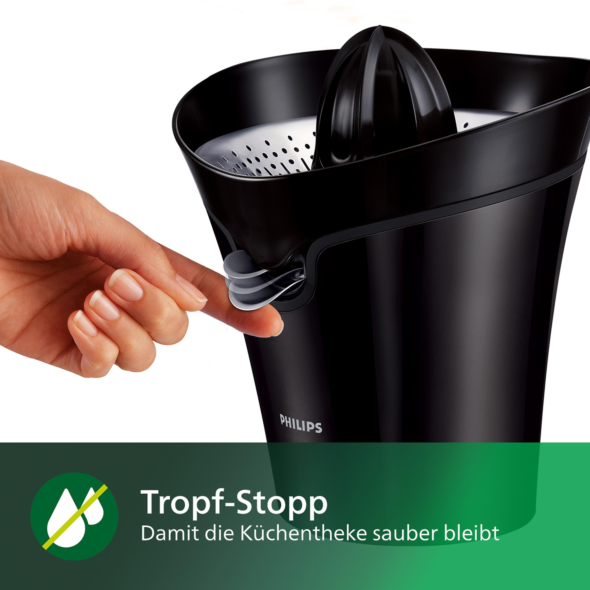 PHILIPS HR 2752/90 Zitruspresse 85 Watt, Schwarz