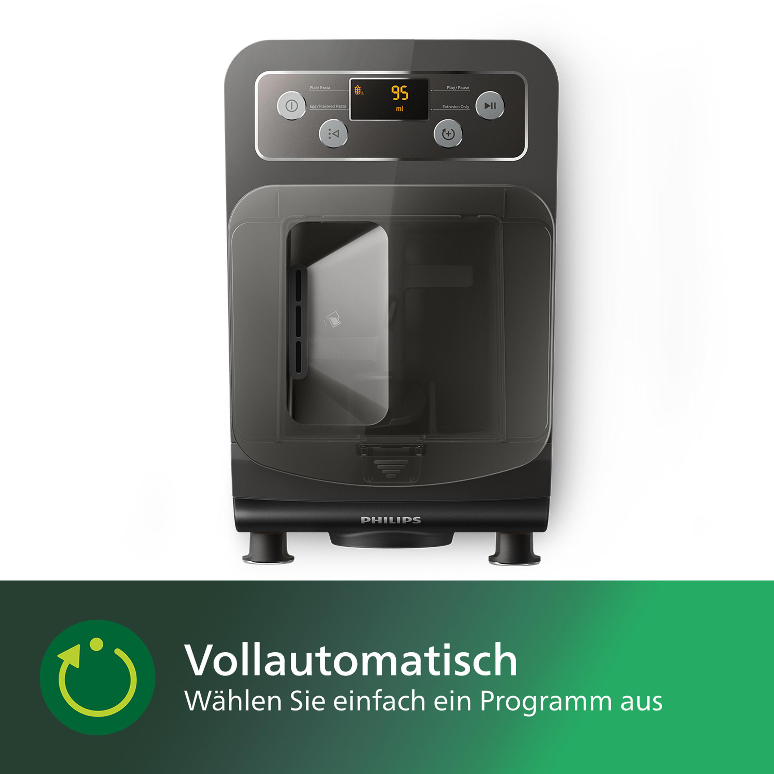 PHILIPS HR2382/15 Avance 8 Aufsätze, Nudelmaschine Kaschmirgrau