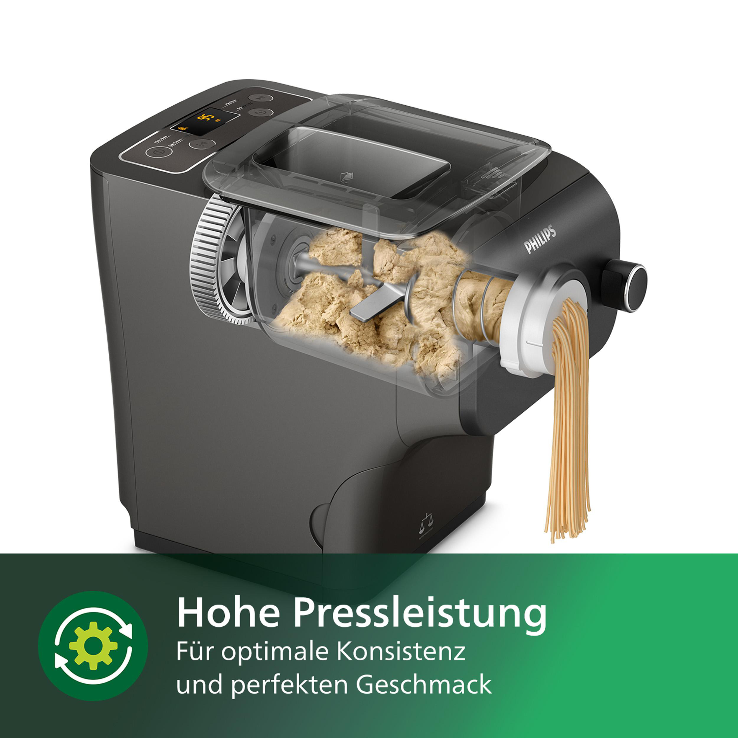 PHILIPS HR2382/15 Avance 8 Aufsätze, Nudelmaschine Kaschmirgrau