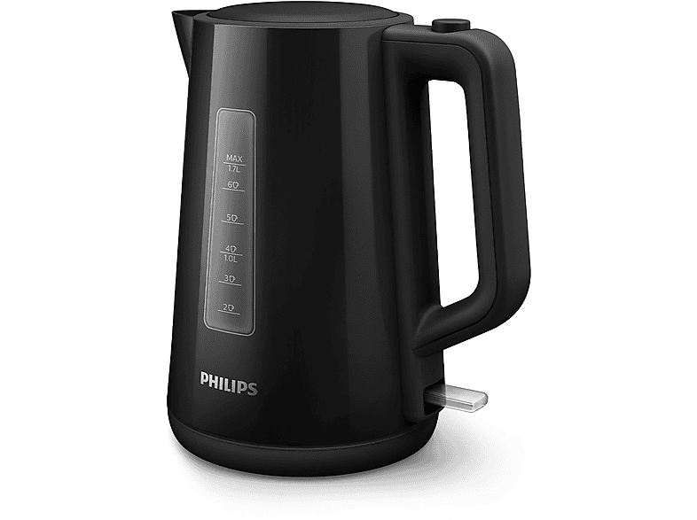 PHILIPS HD9318/20 Series 3000 1.7 Liter Wasserkocher, Schwarz