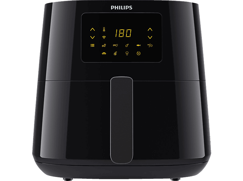 PHILIPS 2000 Essential Watt HD9280/90 Airfryer Heißluftfritteuse 6.2L Dunkelsilber/Schwarz XL
