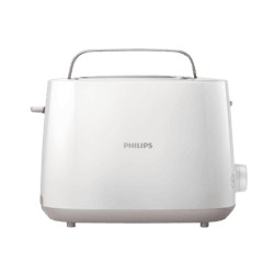 PHILIPS HD2581/00 Daily Collection 8 Stufen, Krümelschublade, Brötchenaufsatz Toaster Weiß (830 Watt, Schlitze: 2)