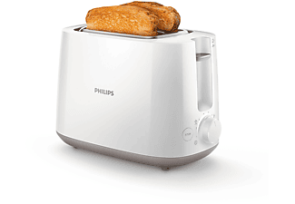 PHILIPS HD 2581/00 Daily Collection Toaster Weiß (830 Watt, Schlitze: 2)