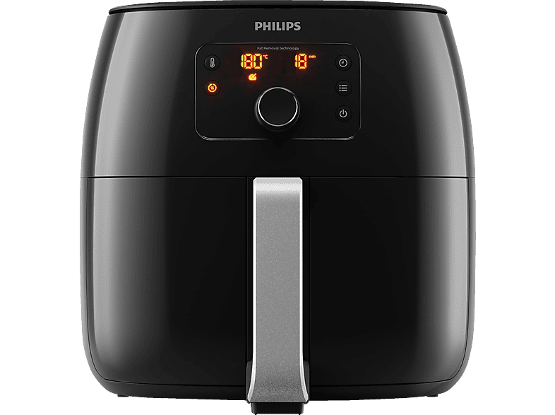 7.3L Airfryer Heißluftfritteuse Schwarz XXL HD9762/90 Avance PHILIPS Watt 2225