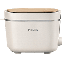 PHILIPS HD2640/10 Serie 5000 Eco Conscious Edition Toaster Seidenweiß matt (830 Watt, Schlitze: 2)