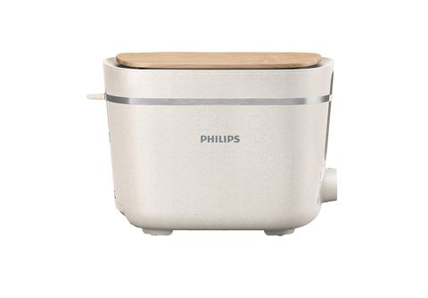 2) PHILIPS Schlitze: (830 MediaMarkt Eco HD2640 Toaster Watt, matt | kaufen 5000 Series Seidenweiß Conscious Toaster Edition