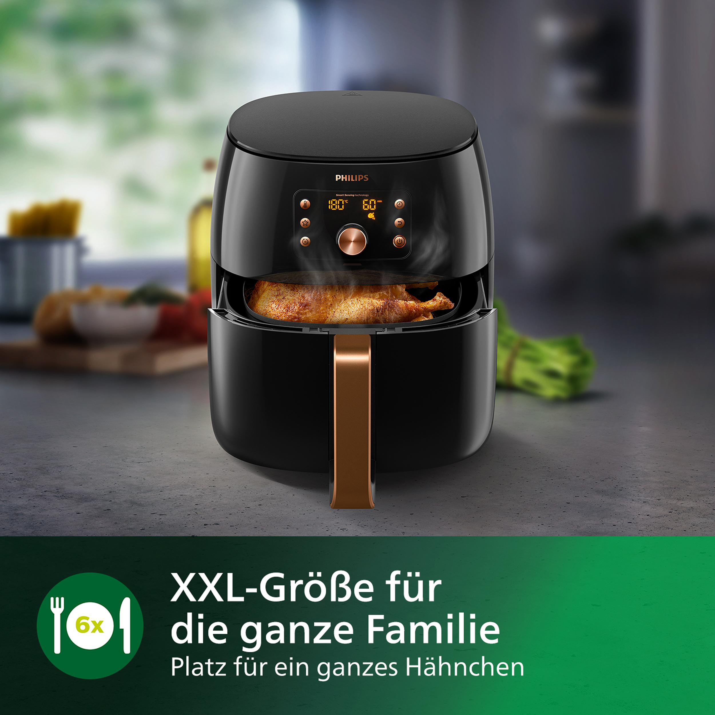 PHILIPS HD9860/90 Airfryer XXL Smart Sensing 7.3L Heißluftfritteuse