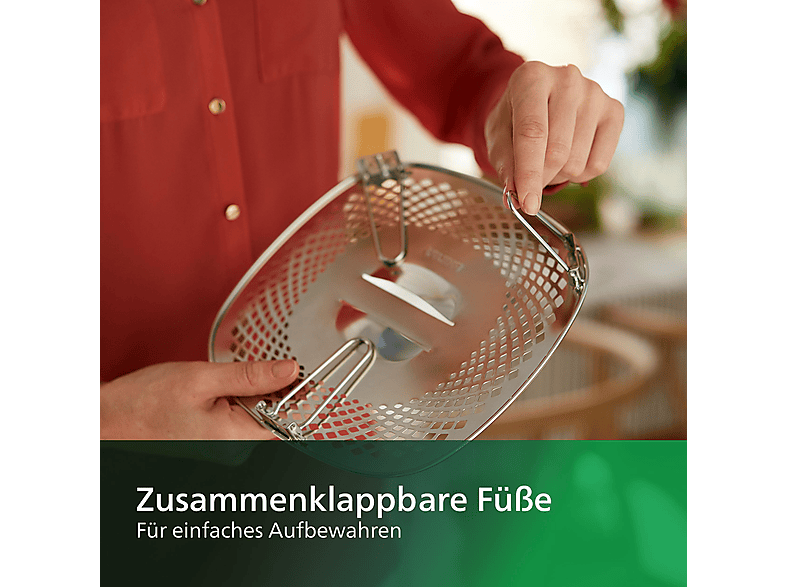 PHILIPS HD9954/01 für Airfryer XXL HD976x, HD975x, HD965x, HD963x, HD9860 Snack-Kit Silber