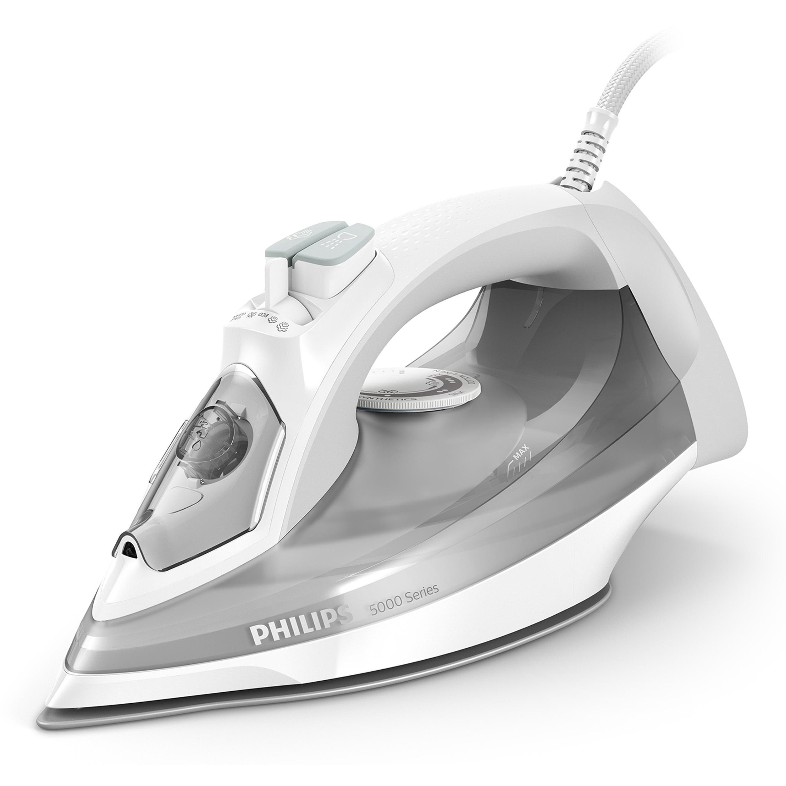 Plus) PHILIPS 320ml, 5000 (2400 DST5010/10 Dampfstoß: g/Min., Serie SteamGlide 160 Dampfbügeleisen Watt,