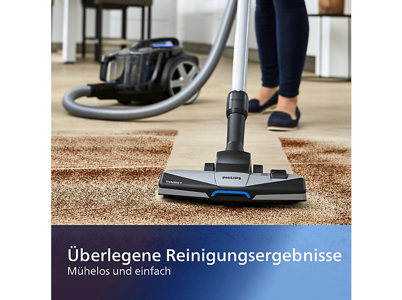 PHILIPS FC9741/09 PowerPro Expert Serie 7000 beutellos, Staubsauger, maximale Leistung: 900 Watt