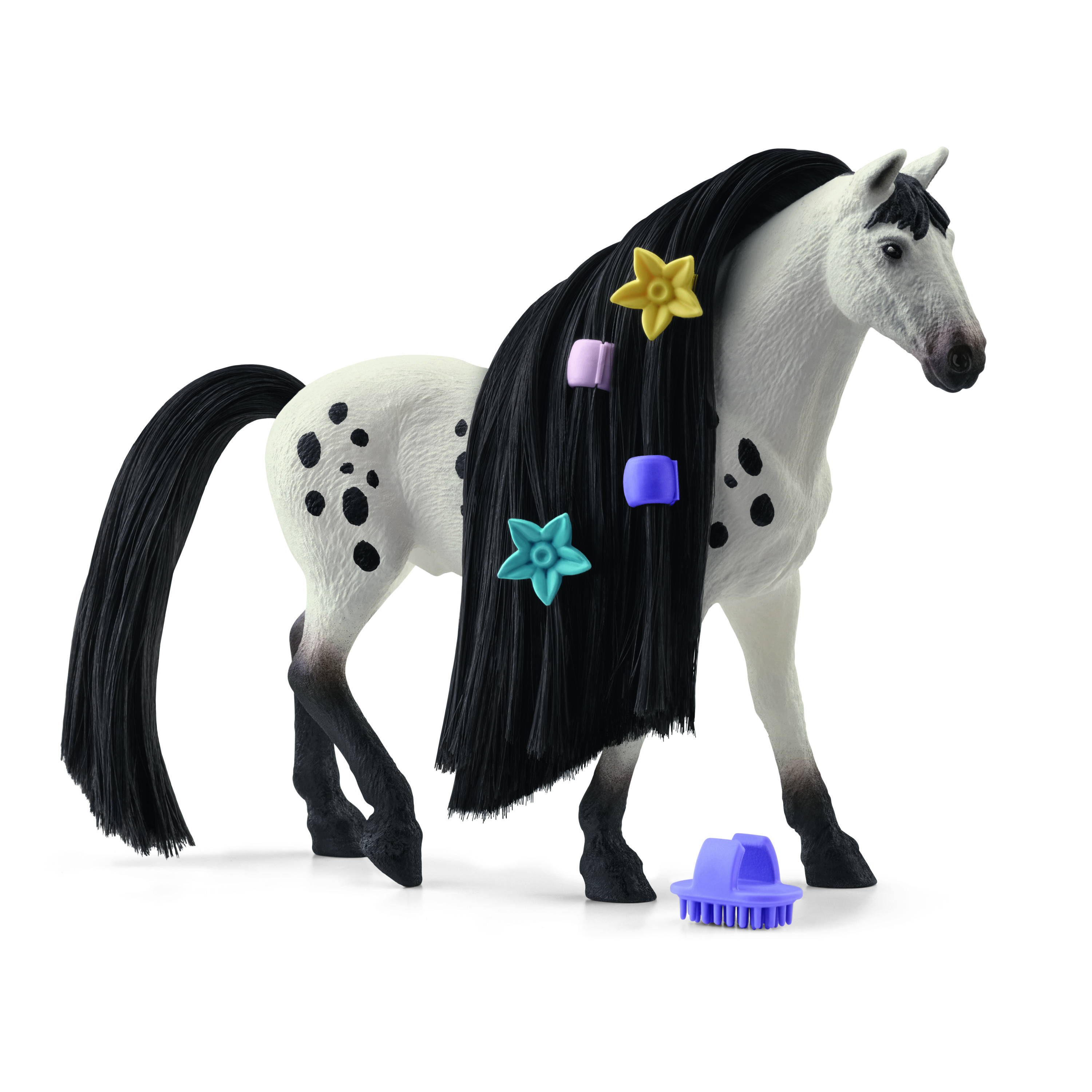 SCHLEICH Beauties Sofia\'s 42622 Beauty Horse Hengst Knabstrupper Weiß/Schwarz Spielfigur