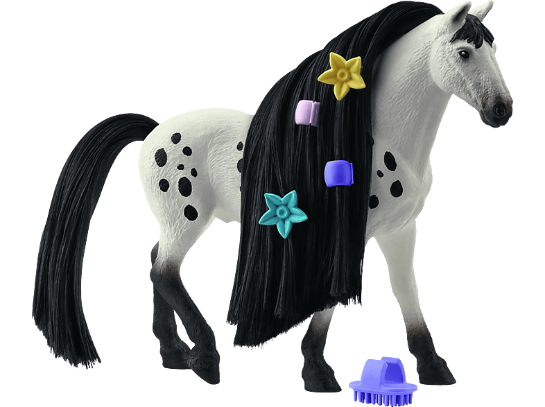 SCHLEICH Sofia\'s Beauties 42622 Beauty Horse Knabstrupper Hengst Spielfigur Weiß/Schwarz