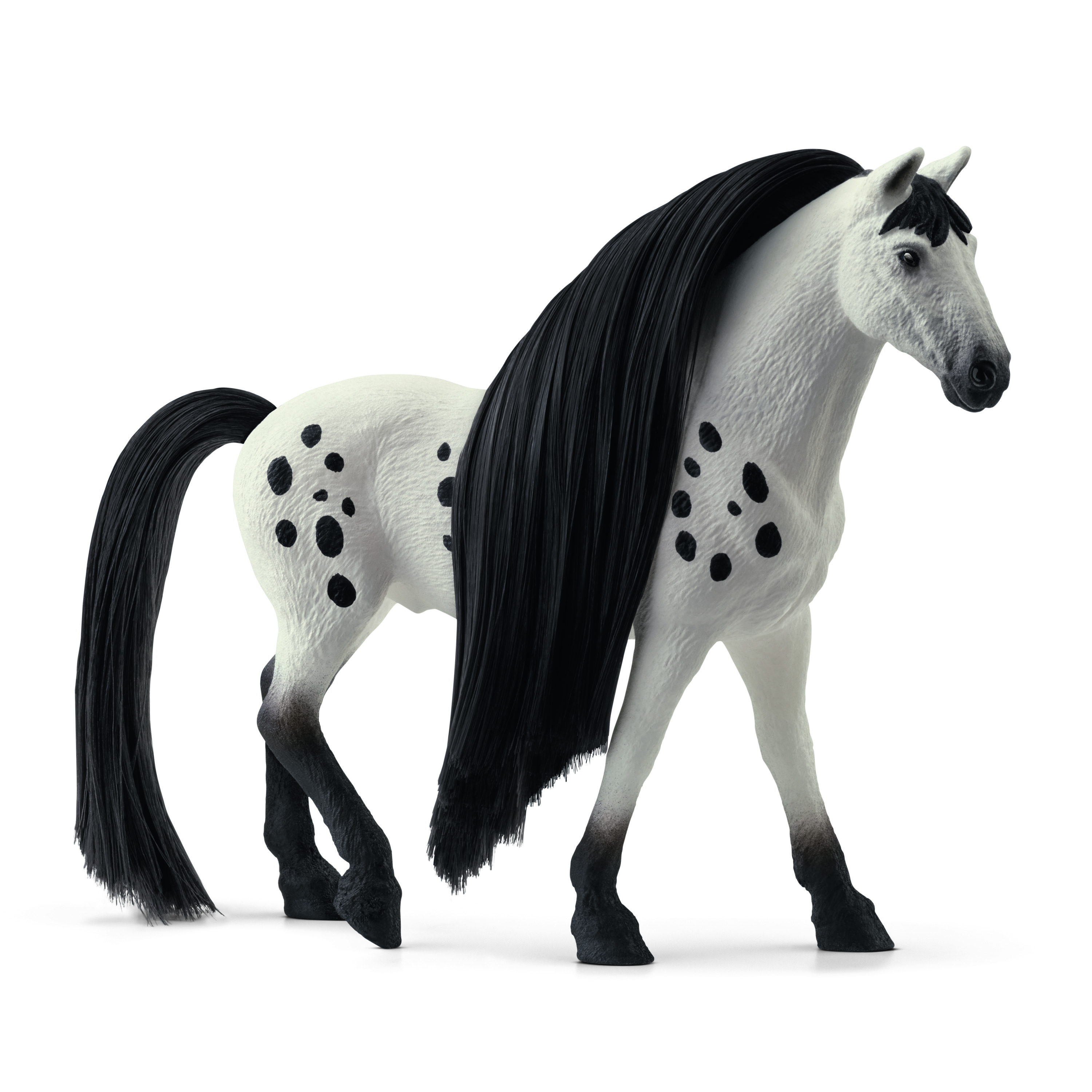SCHLEICH Sofia\'s Beauties 42622 Beauty Weiß/Schwarz Knabstrupper Horse Hengst Spielfigur