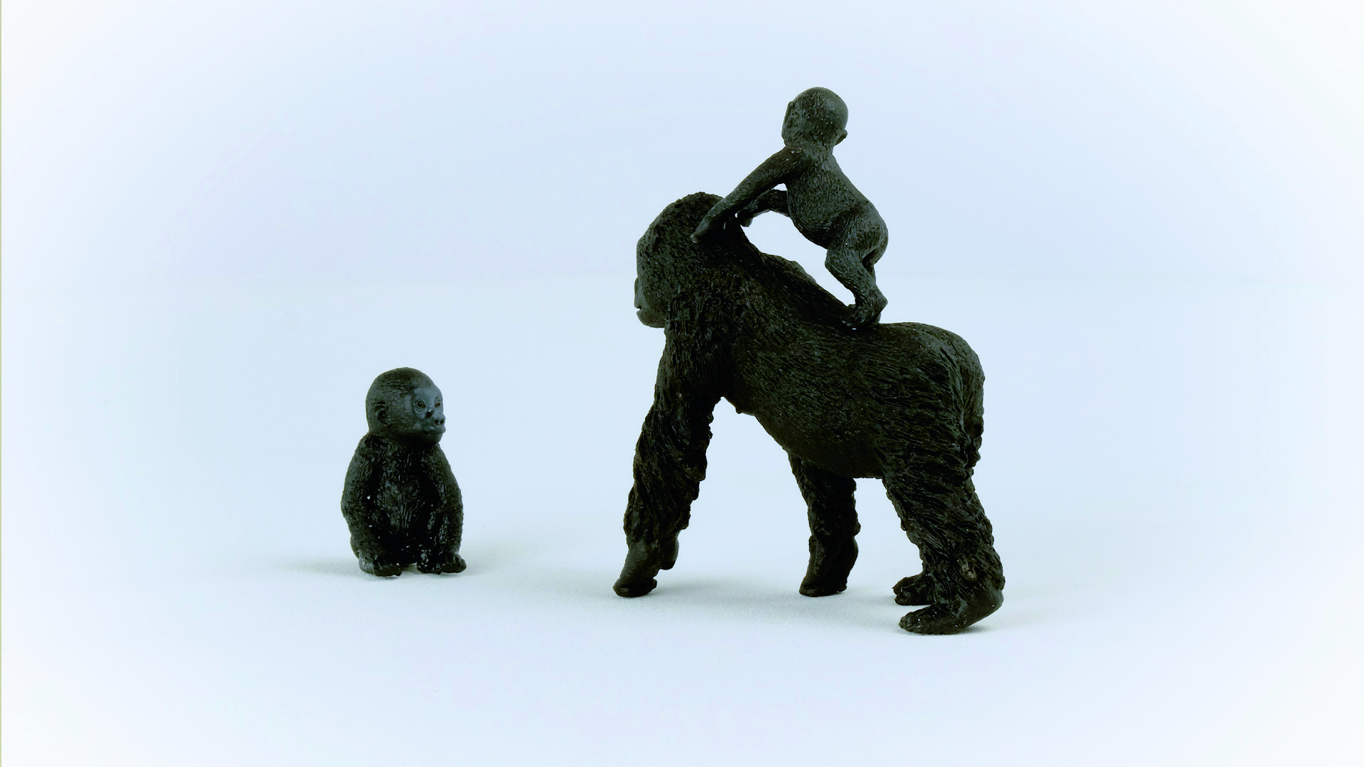 SCHLEICH Wild Life 42601 Gorilla Flachland Spielfigur Schwarz Familie