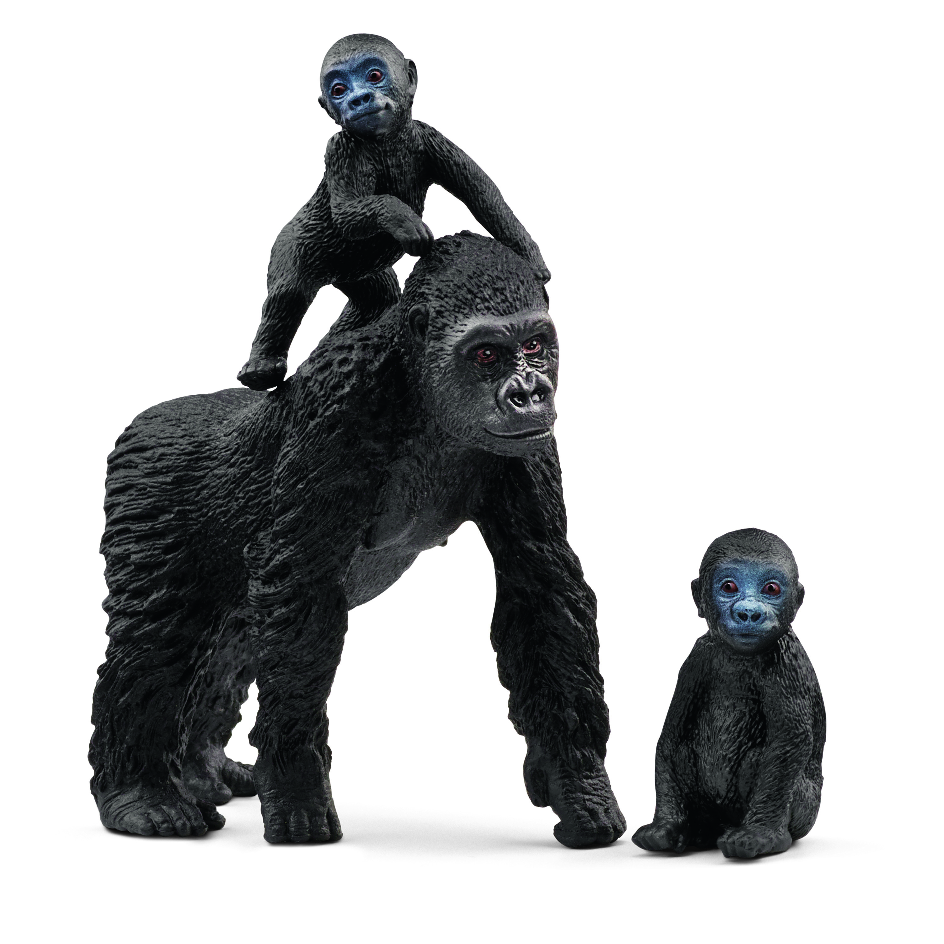 Wild Flachland Gorilla Life 42601 Spielfigur Schwarz SCHLEICH Familie