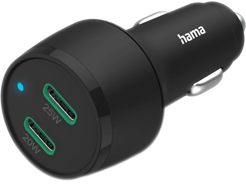 Hama Autolader 2 X Usb-c 45 W (00101632)