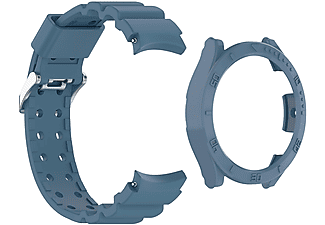 INF Uhrenarmband aus Silikon, Ersatzarmband, Samsung, Galaxy watch5/watch 4 (44 mm), Blau