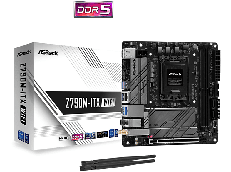 ASROCK Z790M-ITX WiFi Mainboards schwarz