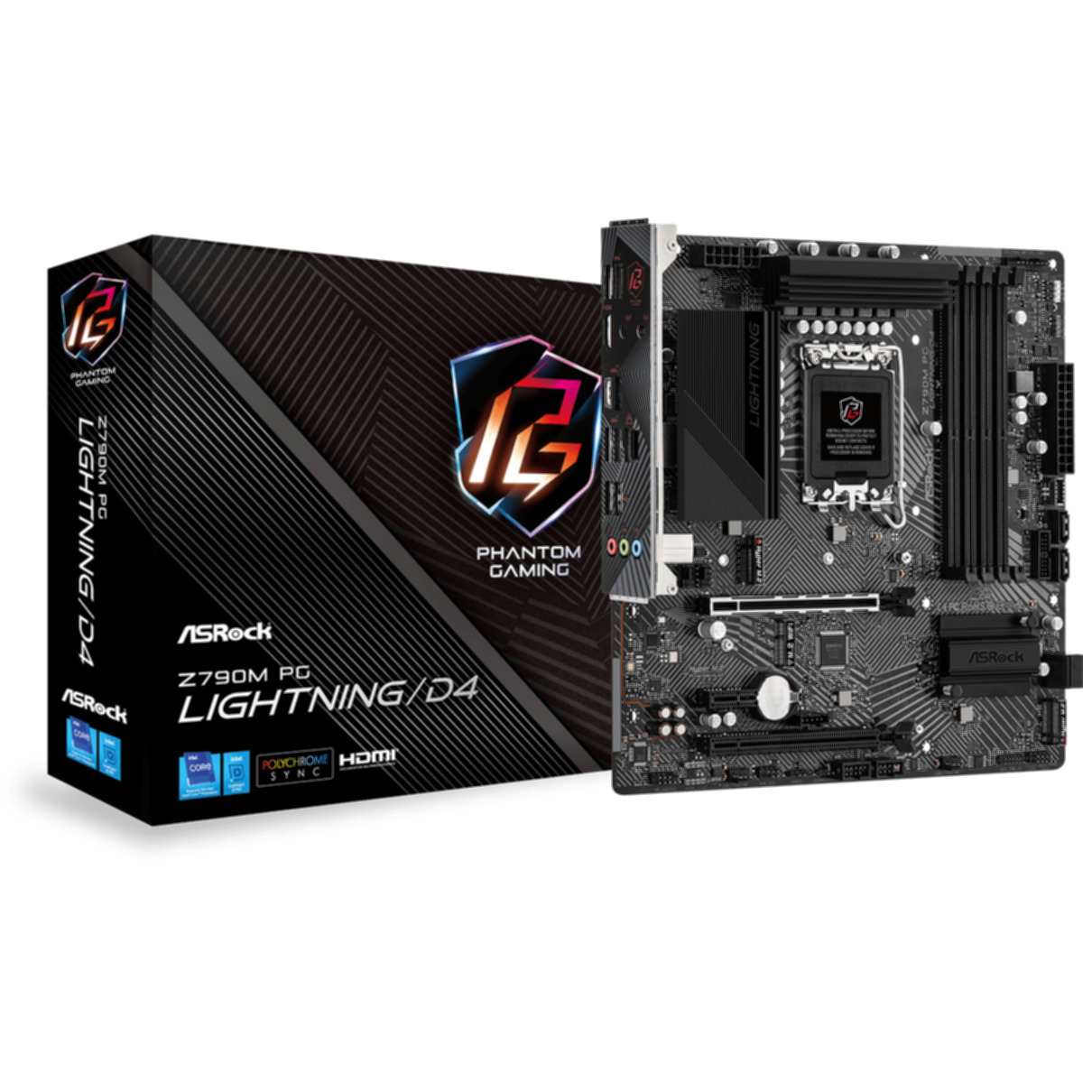 PG Lightning/D4 schwarz Mainboards Z790M ASROCK