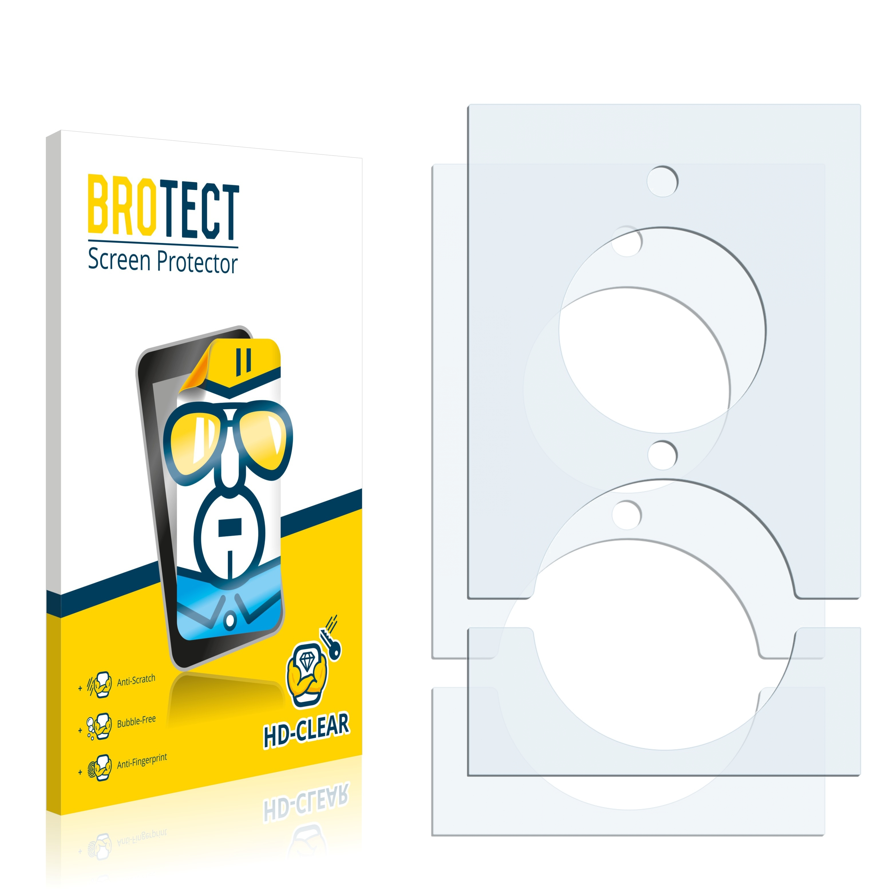 BROTECT Video Schutzfolie(für klare 2x Doorbell Elite) Ring