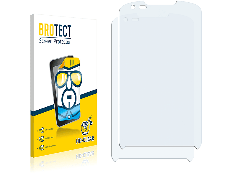 BROTECT 2x Schutzfolie(für Samsung GT-S7710) klare