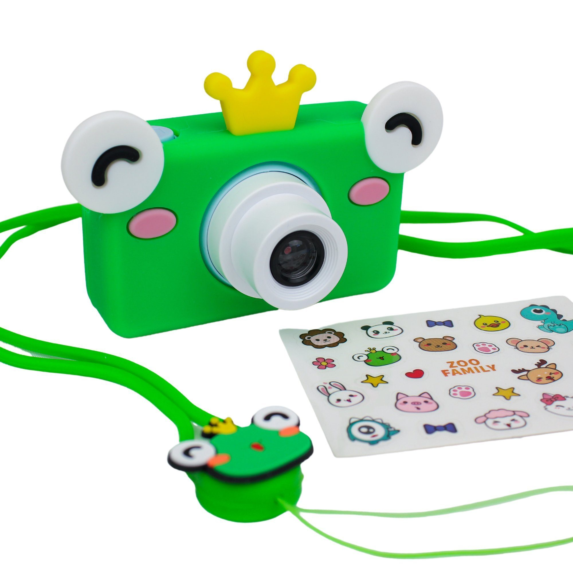 Kinder-Digitalkamera DOTMALL Grün- 32MP C1 KK Froschkönig