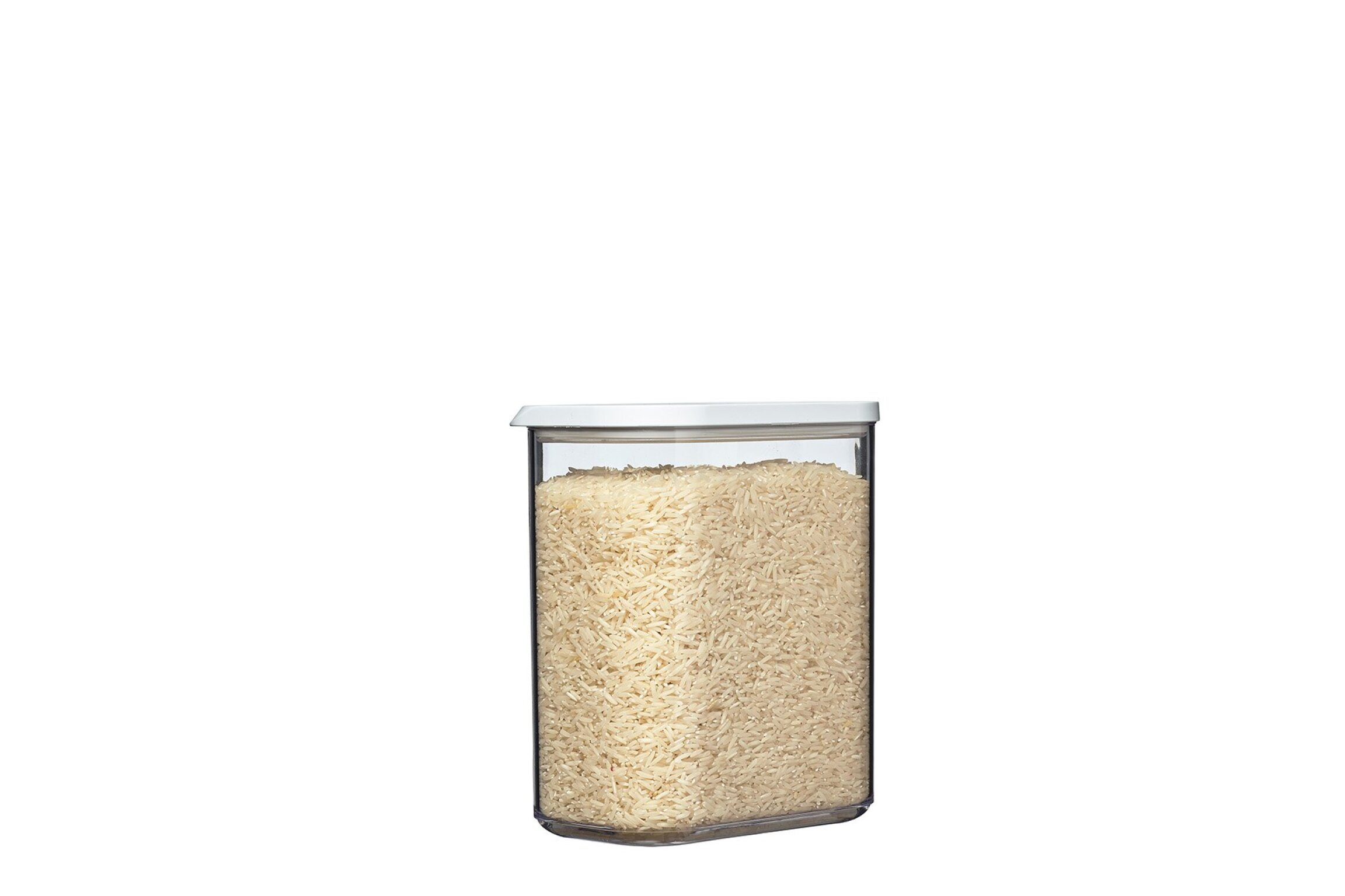 MEPAL 4-tlg. Vorratsdosen Lebensmittel Behälter, Modula 1500 ml Weiß Weiß Set