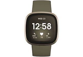 FITBIT Versa 3 Smartwatch Silikonarmband, grün