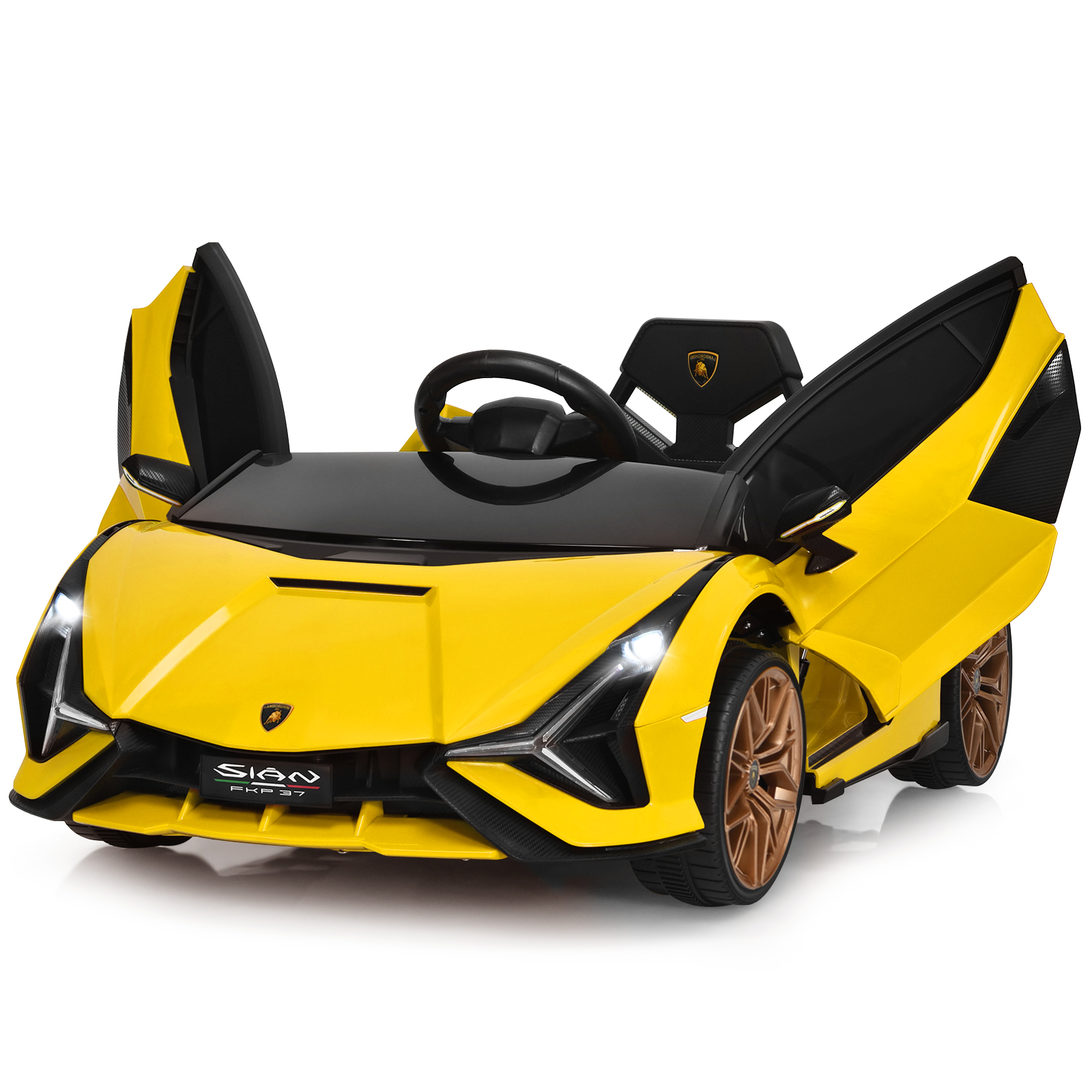 COSTWAY Kinderfahrzeug Lamborghini Kinderauto Elektro