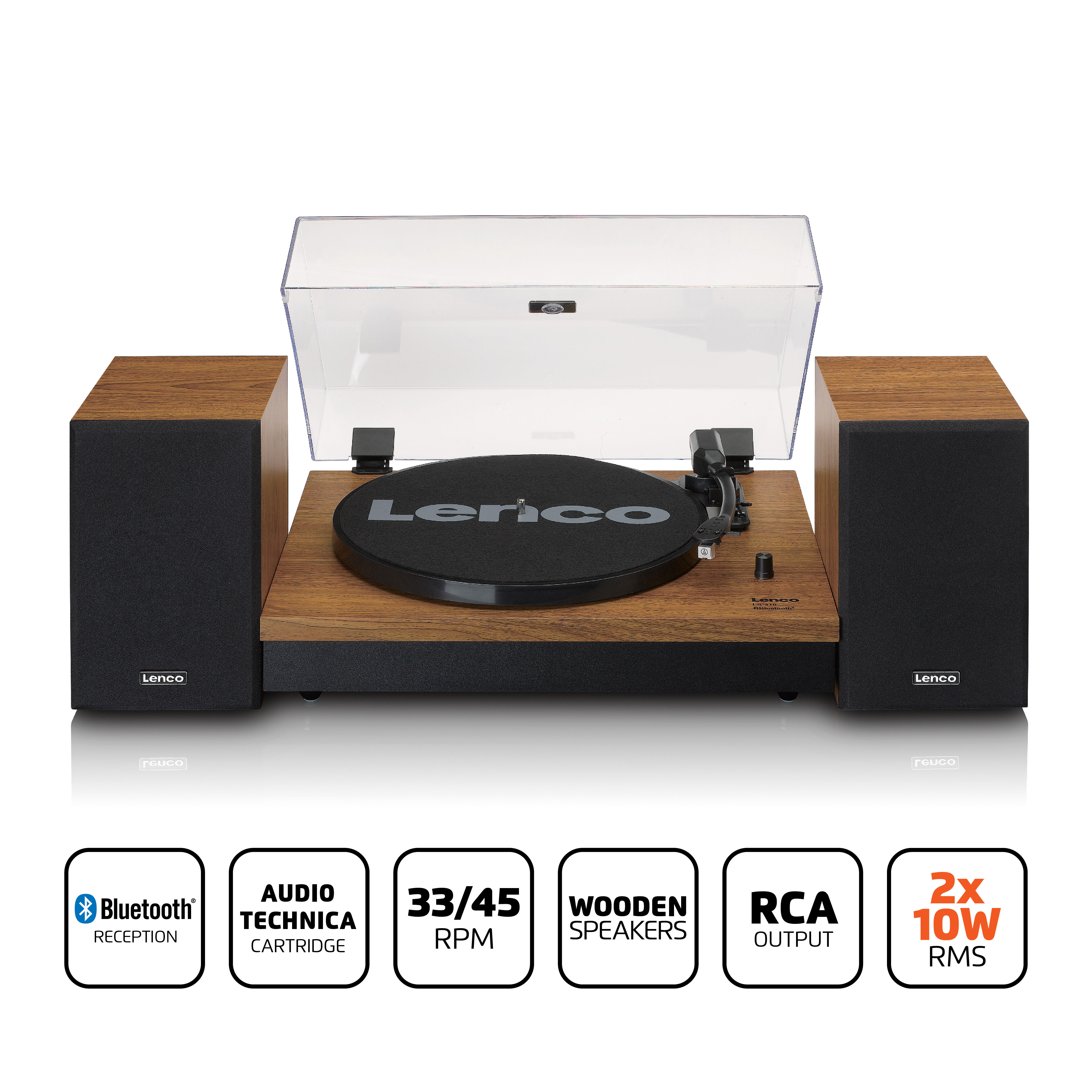LENCO LS-310WD Bluetoothlu Plak Çalar Pikap Ahşap