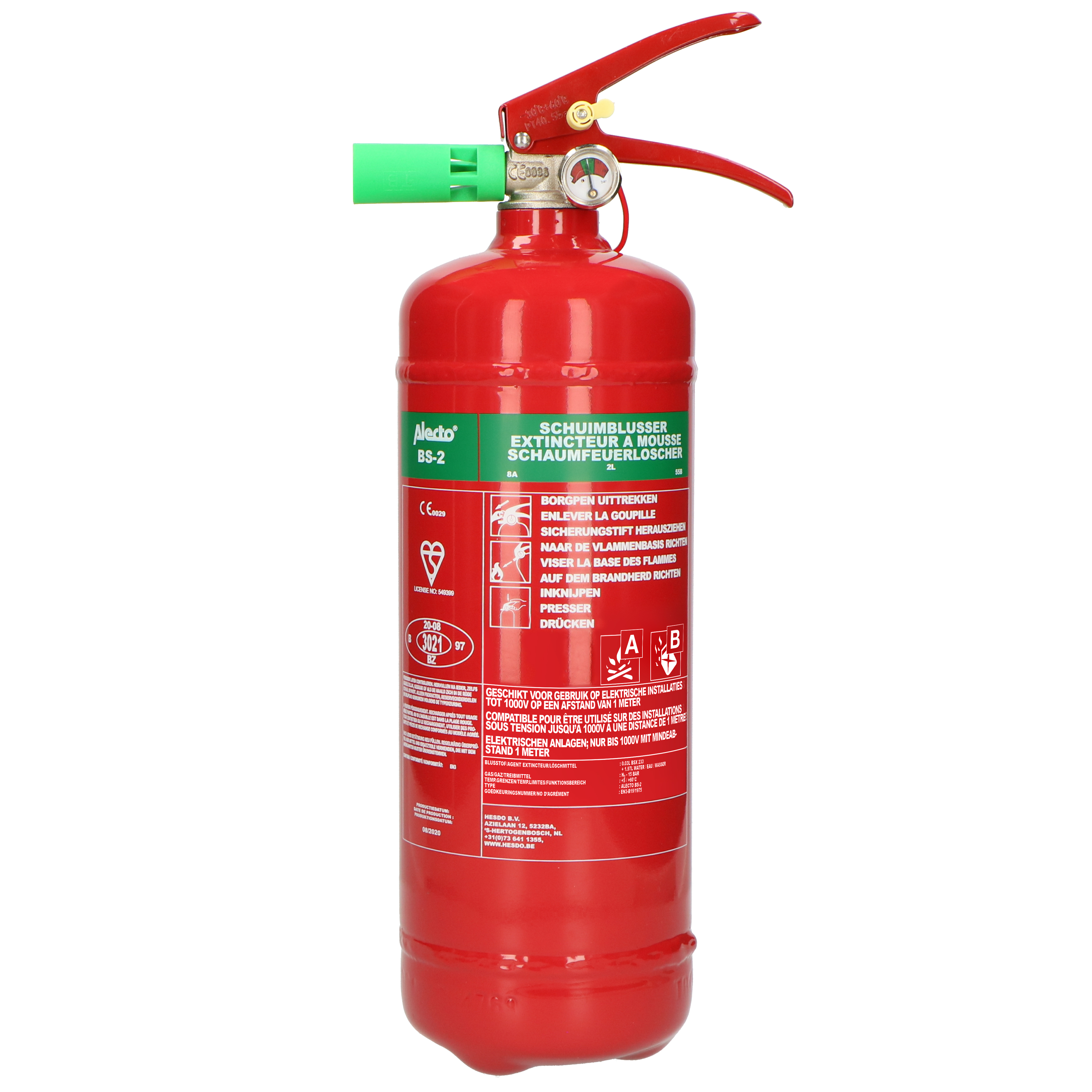 ALECTO BS2 Fire extinguisher Red 