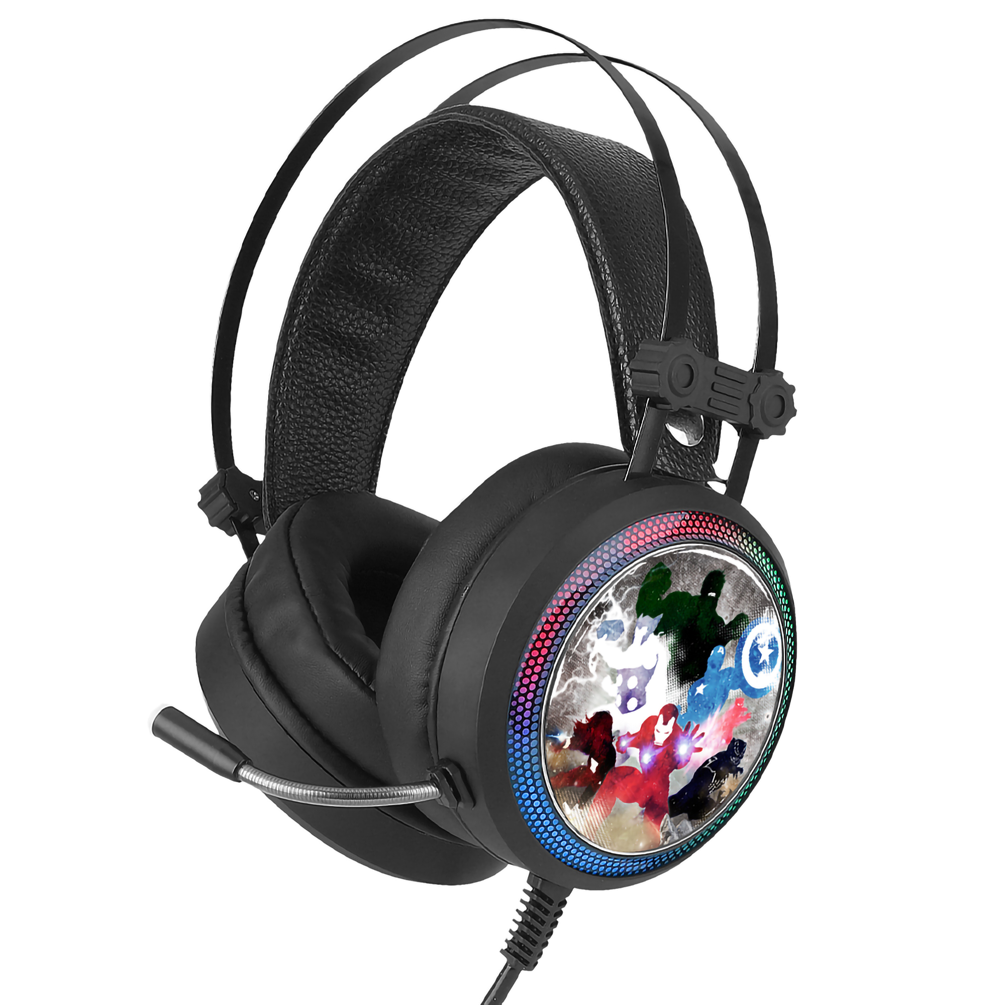 Auriculares gaming - LCMHPGAVEN002 LEOTEC, Supraaurales, Multicolor