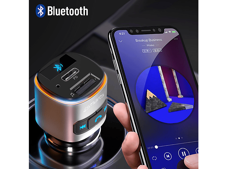 4SMARTS USB / USB-C FM-Transmitter FM-Transmitter | MediaMarkt