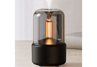 INF Luftbefeuchter / Aromalampe mit stimmungsvoller Beleuchtung Aroma-Diffusor schwarz (4,5 Watt, Raumgröße: 10 m²)