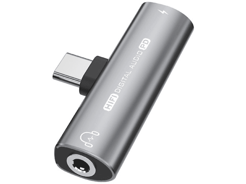 INF USB-C-zu-3,5-mm-Adapter für Kopfhörer und Adapter Ladegerät