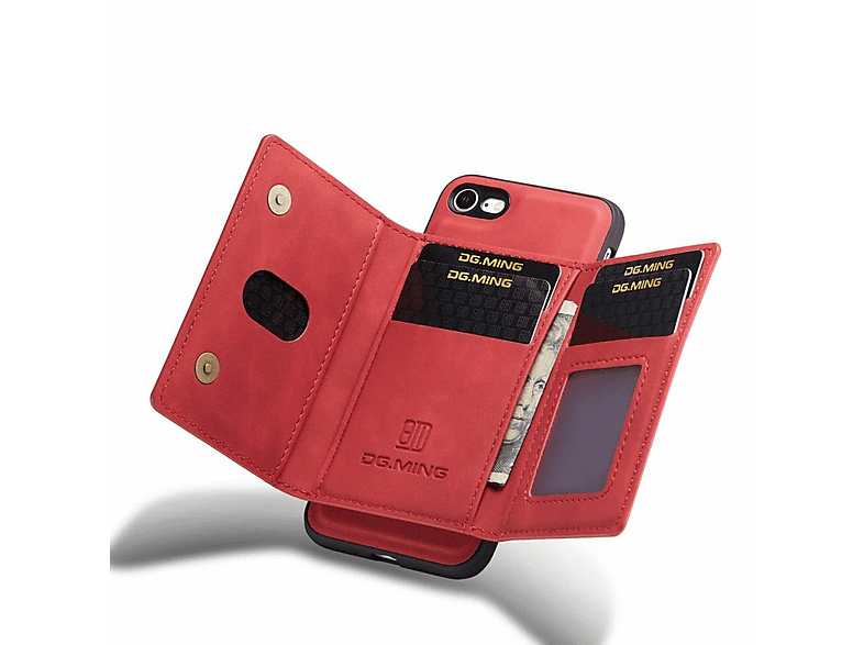 DG MING M2 Rot Apple, 2in1, 7, iPhone Backcover