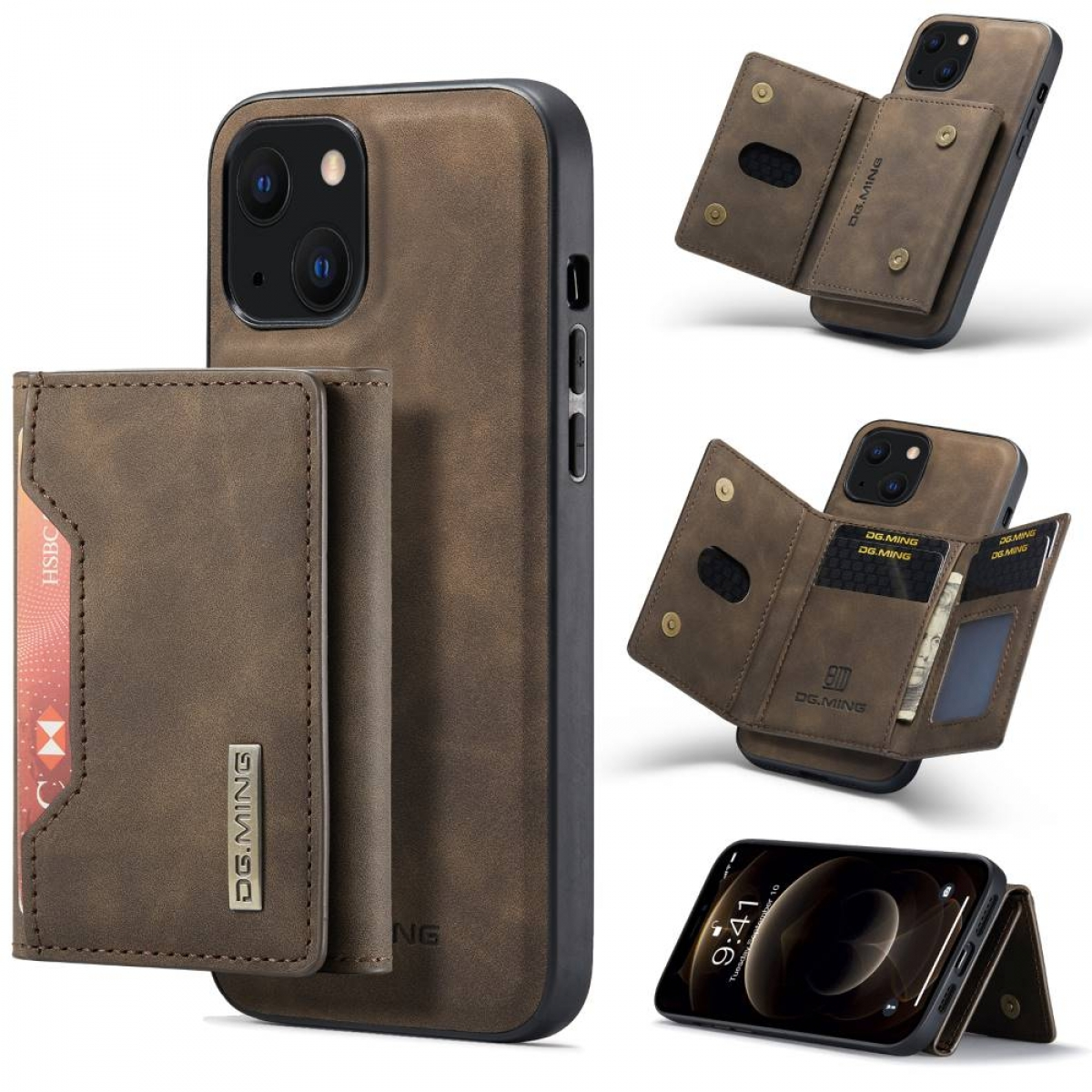 DG MING M2 Backcover, iPhone Apple, Coffee 2in1, 13