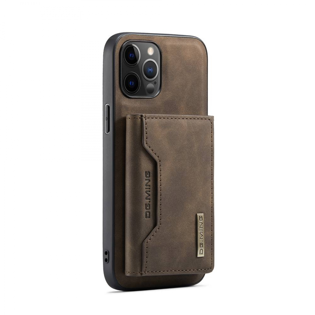 DG MING Apple, Backcover, 2in1, 12 Max, Pro iPhone M2 Coffee