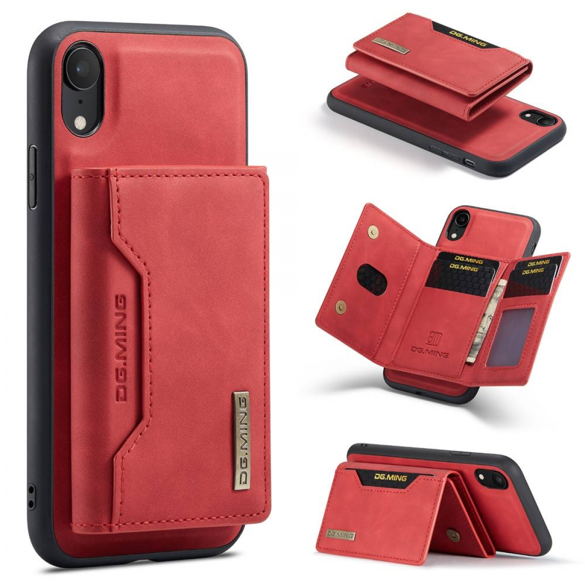 DG MING M2 2in1, iPhone Backcover, XR, Rot Apple