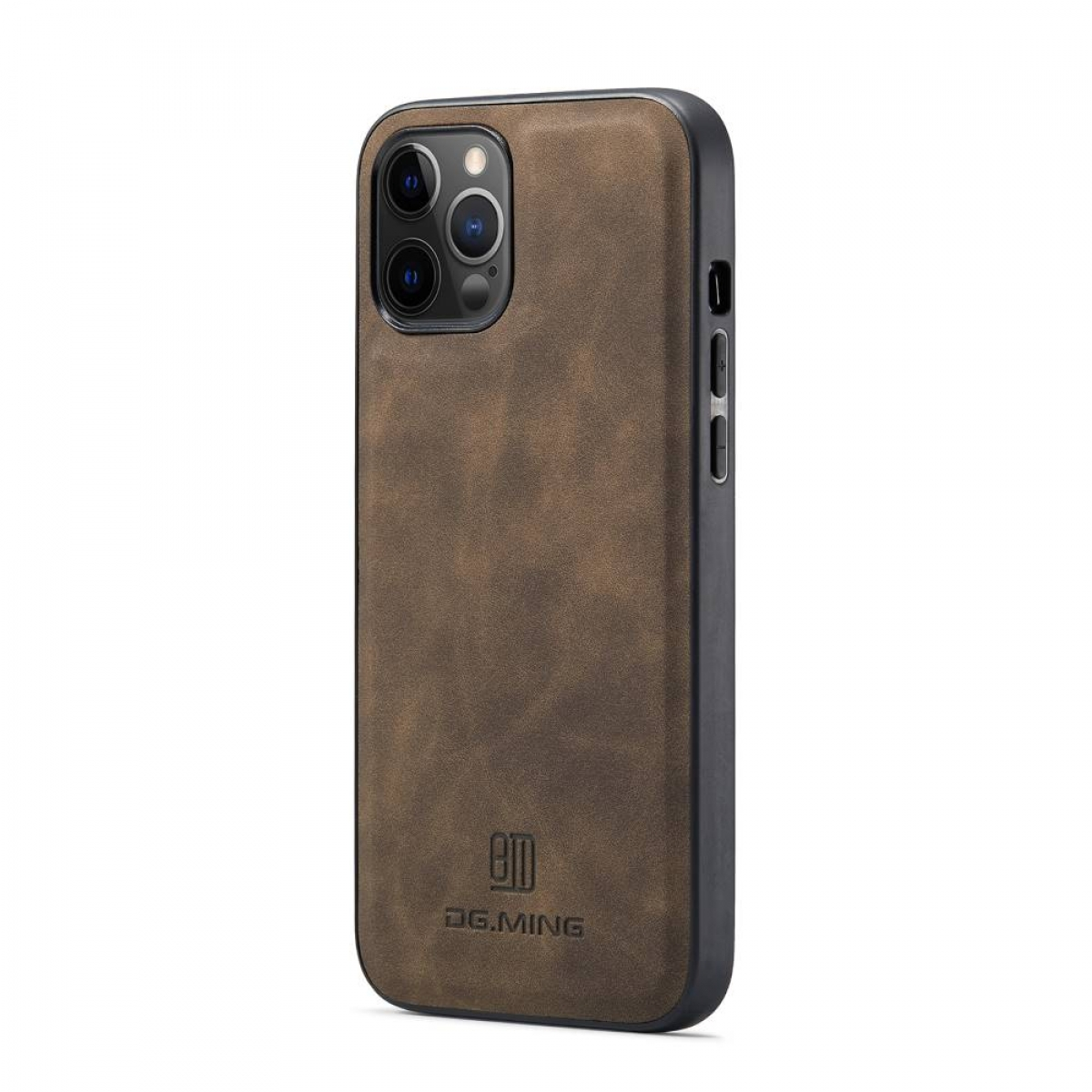 DG MING M2 2in1, Coffee Apple, Pro iPhone Backcover, 12 Max