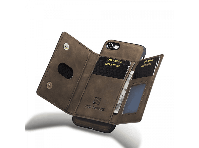 DG MING M2 2in1, Backcover, Apple, iPhone 7, Coffee