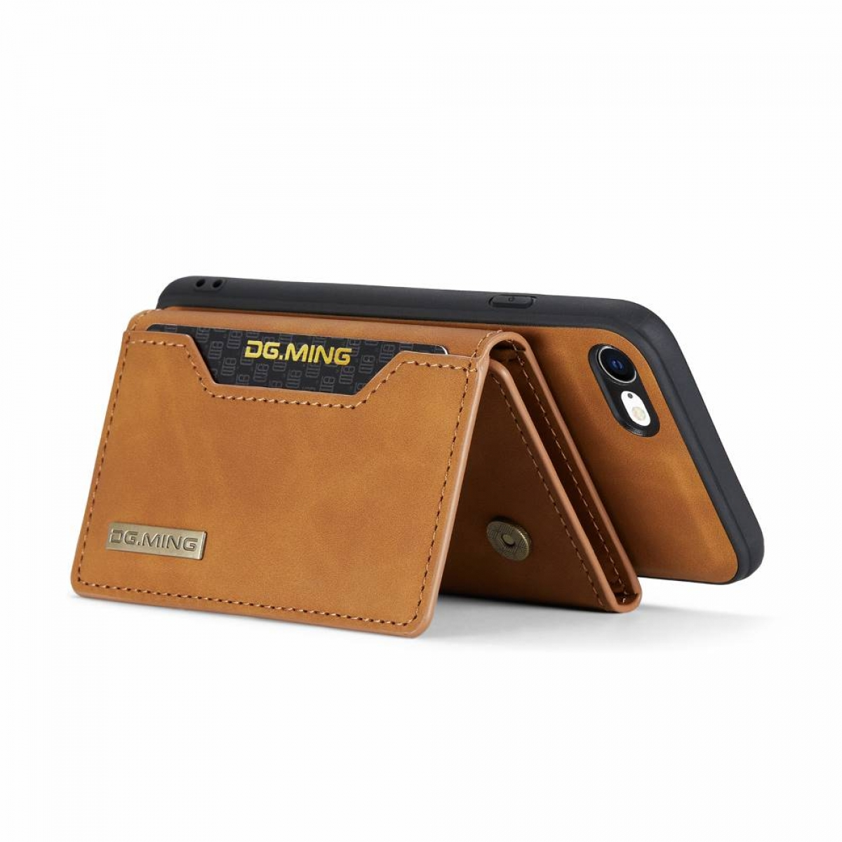 Backcover, MING DG 2in1, 7, Apple, iPhone Braun M2