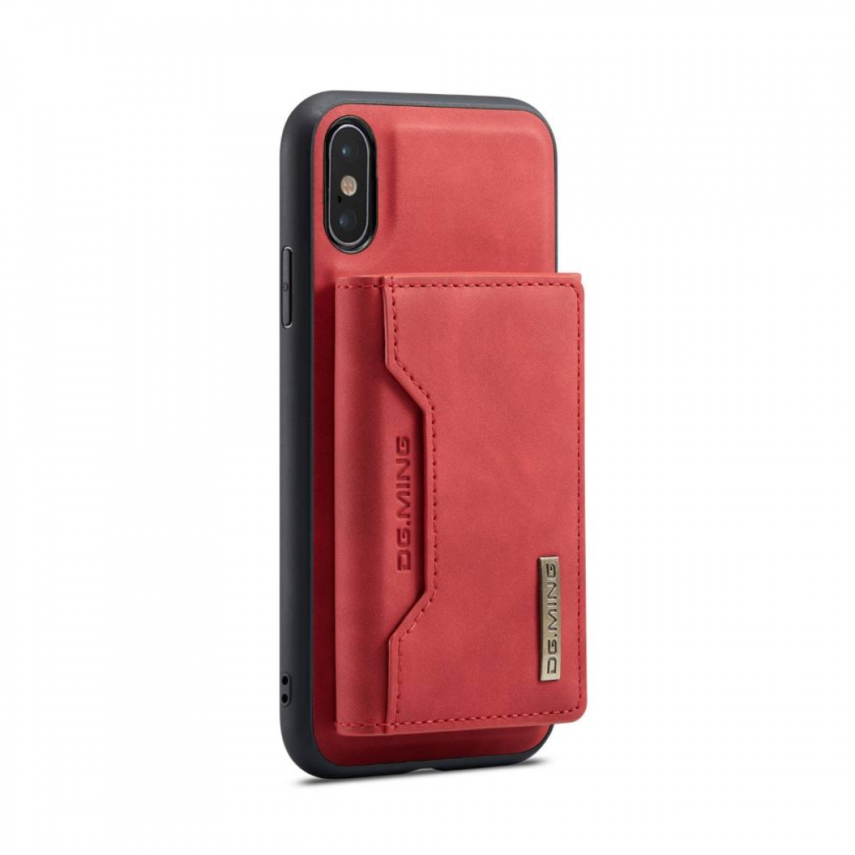 DG MING Apple, X, M2 iPhone 2in1, Rot Backcover