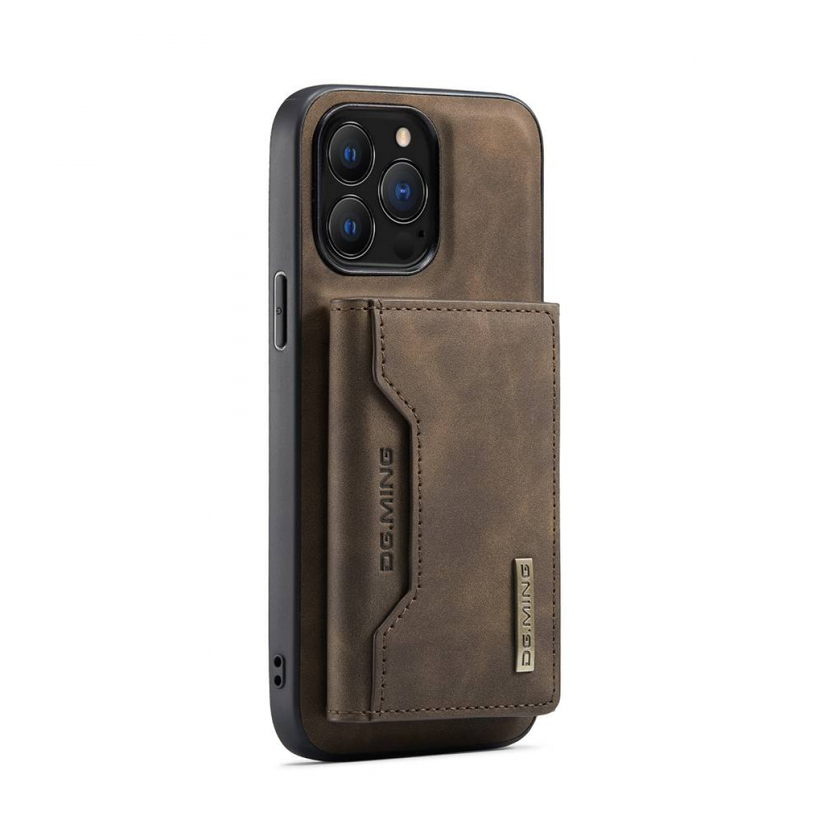DG MING M2 Coffee iPhone 2in1, Pro, Backcover, Apple, 13